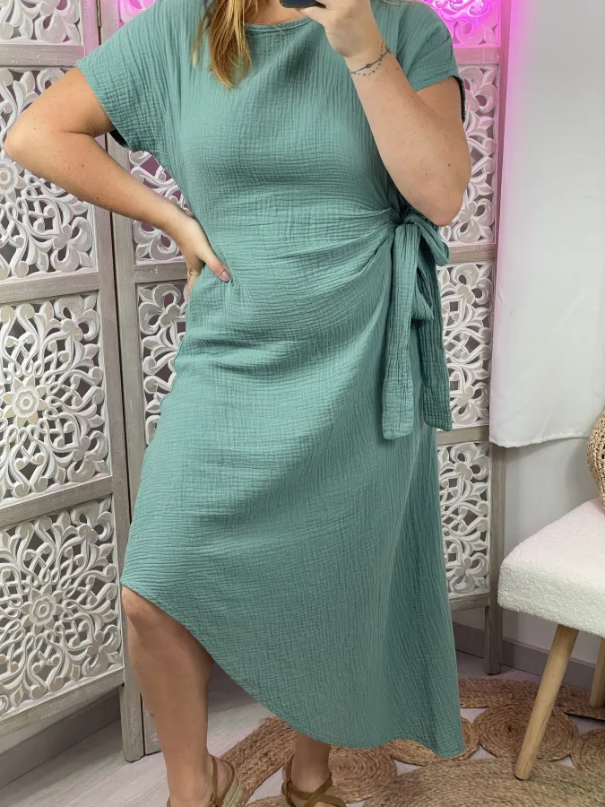 Robe turquoise