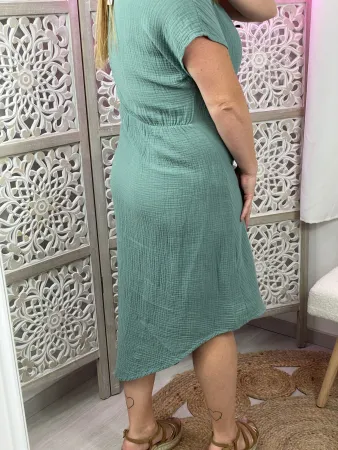 Robe turquoise