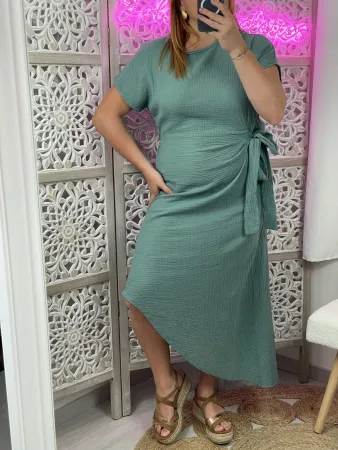 Robe turquoise