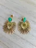 Boucles d'oreilles vertes n°2