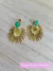 Boucles d'oreilles vertes n°2