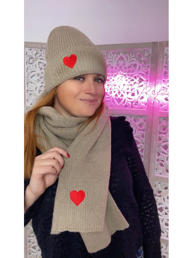 Echarpe & bonnet Taupe