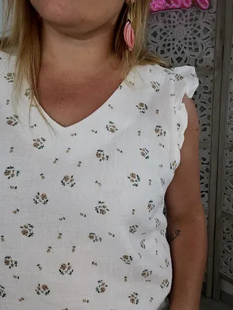 Top Audrey (gaze de coton)