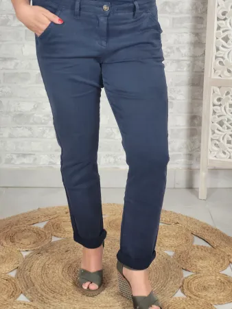 Chino bleu marine