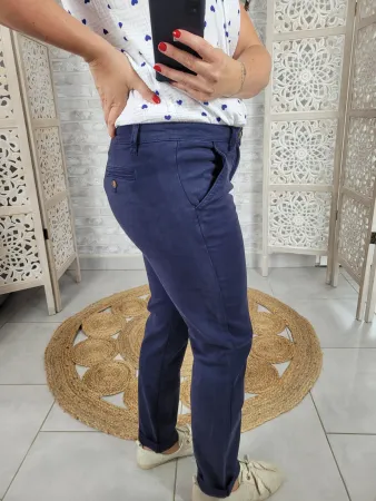 Chino bleu marine