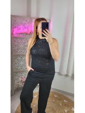 Combi-pantalon paillettes